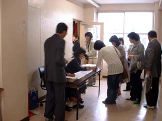 PTA総会受付